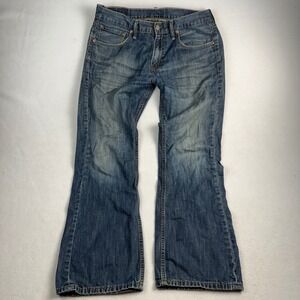 Levis 527 Slim Bootcut Jeans Mens 34x29 Medium Wash Blue Denim 527-0216